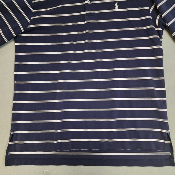 Ralph Lauren Shirt Mens Large Blue Polo Golf Solid 100% Pima Cotton Short Sleeve - Picture 7 of 16